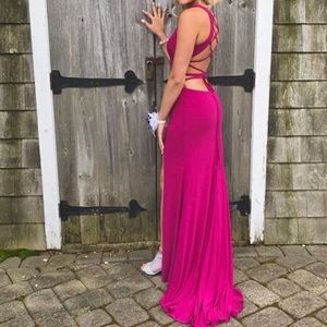 Fuchsia Mori Lee Prom Dress